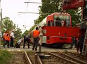 KVB Bahn entgleist Koeln Suelz Hermeskeilerstr Am Beethovenpark P047
